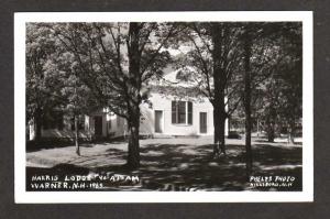 NH Harris Mason Masonic Lodge WARNER NEW HAMPSHIRE Real Photo Postcard RP RPPC