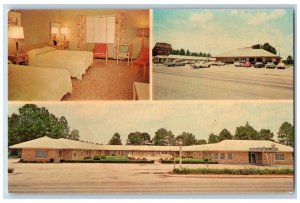 Mobile Alabama Postcard Malbis Hotel Courts Multiview Room c1960 Vintage Antique