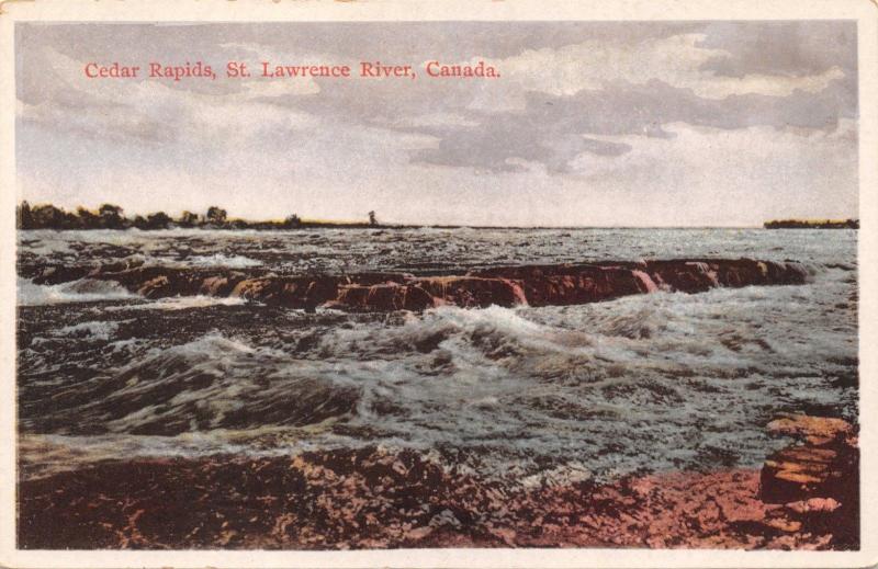 Cedar Rapids~St Lawrence River Ontario Canada Steamhip Lines Limited POSTCARD