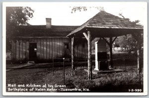 Tuscumbia Alabama 1950s RPPC Real Photo Postcard Birthplace Helen Keller Well