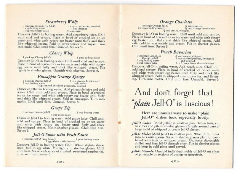 Thrifty Jell-O Recipe 1931 Illustrated Advertising Cookbook 