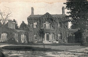 Vintage Postcard 1908 Ashland Home of Henry Clay Lexington KY Kentucky