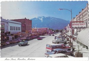 Main Street Hamilton Montana in Bitterroot Valley 4 by 6