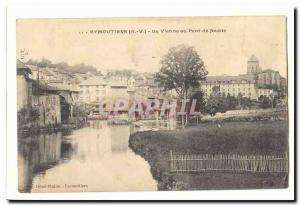 Eymoutiers Old Postcard The Vienna bridge Nedde