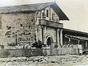 Postcard RPPC Mission Delores 1833, San Francisco, CA. T2