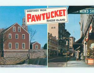 Unused Pre-1980 W.T. GRANT STORE & SHOPS ON MAIN STREET Pawtucket RI t4116@