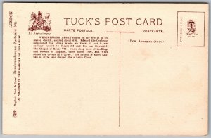 Vtg London England Westminster Abbey Rembrandesque 1910s Raphael Tuck Postcard
