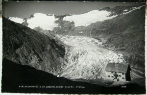 Austria Karlsbruherhutte am Langtalereck Otztal RPPC - unposted