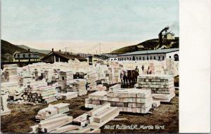 Marble Yard West Rutland VT Vermont Unused Postcard F10