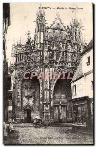 Alencon Old Postcard Apse of Notre Dame
