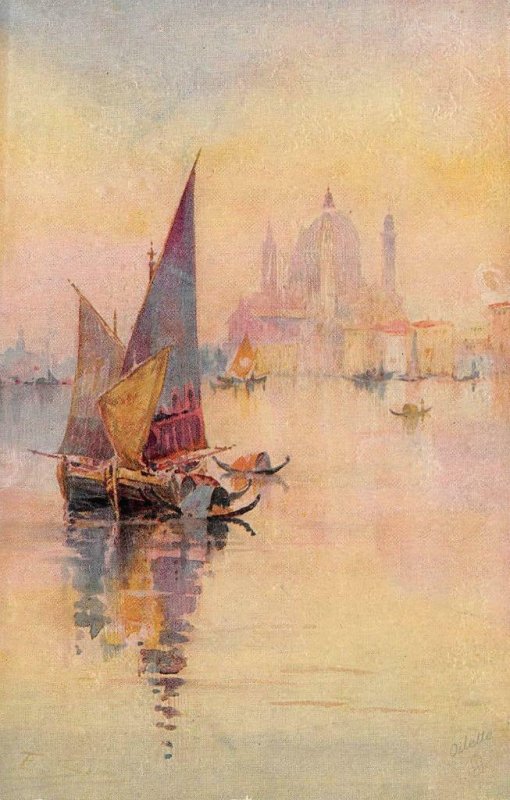 Glorious Venice Sartori Painting Tuck Oilfacsim c1910s Vintage Postcard