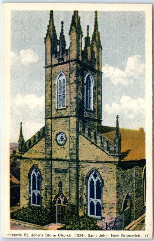 M-41656 Historic St John's Stone Church 1824 Saint John New Brunswick Canada