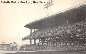 Ebbetts Field Brooklyn, NY, USA Reproduction 1977 Stadium Advertising on Spor...