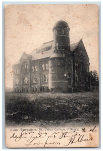Alliance Ohio Postcard Gymnasium Mt Union College Building Exterior 1905 Antique