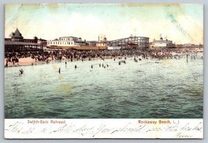 Vintage New York Postcard - Switch Back Railroad  Rockaway Beach Long Island