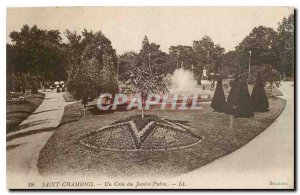 Old Postcard Saint Chamond A corner Public Garden