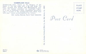 Vintage Postcard Cumberland Water Falls As Niagara Of South Near Corbin Kentucky