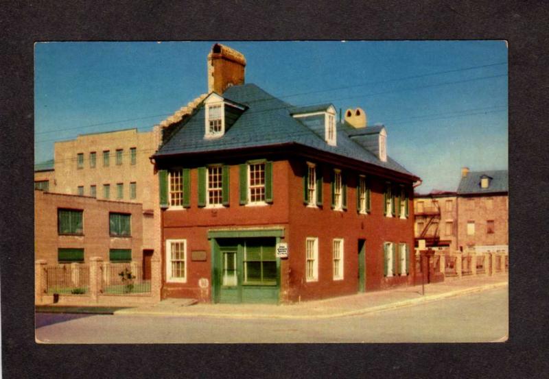 MD Patriotic Flag House Baltimore Maryland Postcard Mary Pickersgill