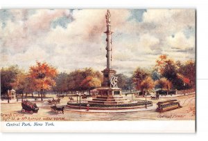 New York City NY Tuck's Oilette Postcard 1907-1915 Central Park Grand Circle