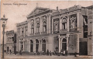 Chile Iquique Municipal Theater Teatro Municipal Vintage Postcard C076