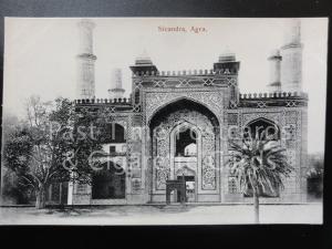 India: Agra, Sicandra, Old Postcard