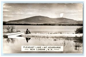 Pleasant Lake MT Kearsarge New London Nh Real Photo RPPC Postcard (EV19)