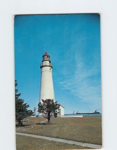 Postcard Michigan Thumb Scenery Lighthouse U.S. Coast Guard Port Huron MI USA