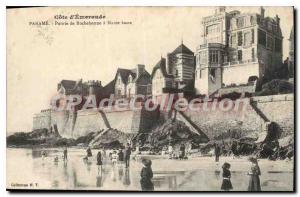 Old Postcard Parame Pointe De Rochebonne low tide