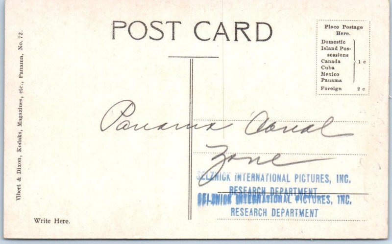 CRISTOBAL, PANAMA Central America   BUILDING DOCKS  ca 1910s  Postcard