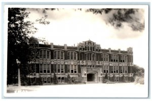 c1940's University of Oklahoma Building Campus Vintage RPPC Photo Postcard