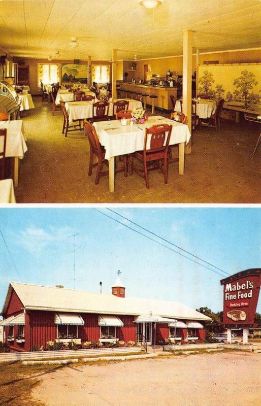 Mio MI Drive-In Restaurant Juke Box Duo-View Postcard