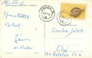 Romania Miercurea ciuc banca de stat Postcard