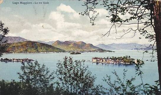 Italy Lago Maggiore Le tre Isole 1914