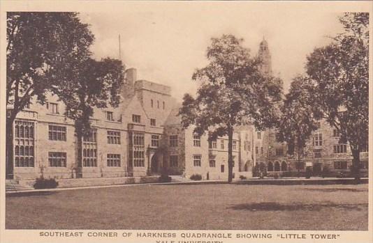 Connecticut New Haven Southeast Corner Of Harkness Quadrangle Showing Little ...