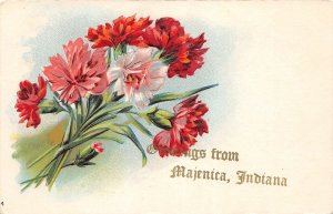 G83/ Majenica Indiana Postcard c1910 Greetings from Majenica Indiana 