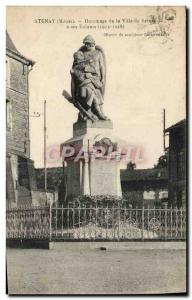 Old Postcard Stenay Tribute Of The City Of Stenay his children Militaria