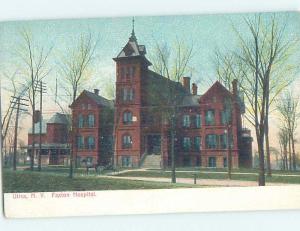 Pre-1907 HOSPITAL SCENE Utica New York NY W3364