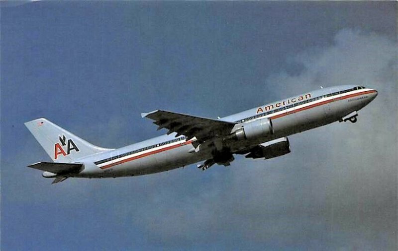  Airplane Postcard  American Airlines Airbus Industries A300-605R N8067A MSN510 