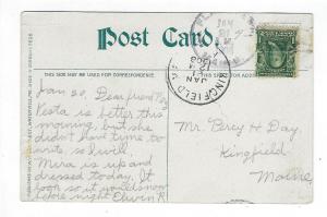 1908 USA Picture Postcard - MC RR Depot, Waterville, ME - Read Reverse (AP98)