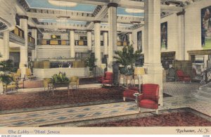 ROCHESTER , New York , 1930-40s ; The Lobby-Hotel Seneca