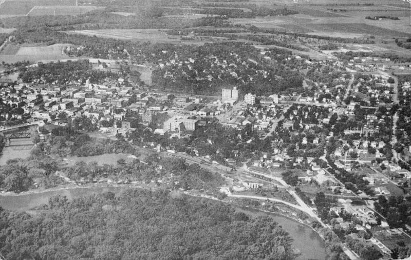 Crookston Minnesota Birdseye View Of City Antique Postcard K86880