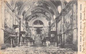 BF35559 malta interior of st john s cattedral valletta  front/back scan