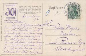 Germany Studentika artist postcard students pipe Deutschen Schulvereines 1913