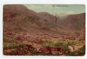 Postcard Manitou Colorado Aerial View Standard View Card 
