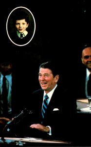 President Ronald Reagan Following His Hospital Confinement Addressing Congress