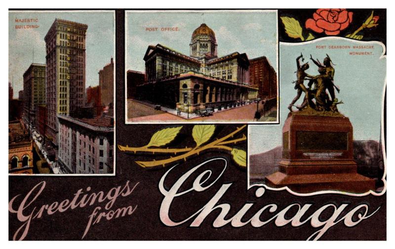 Illinois Chicago , LARGE LETTER 