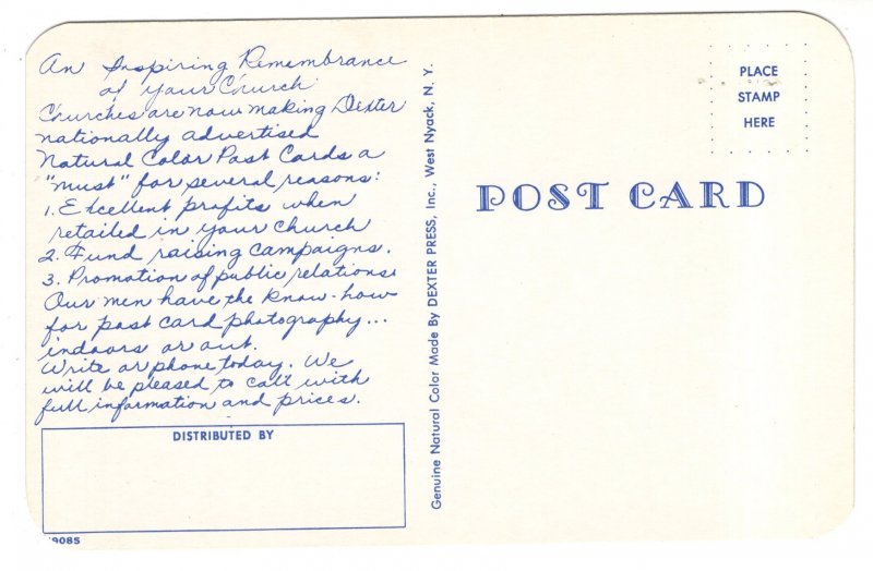 Postcard Printing Advertising, Church, Deltiology