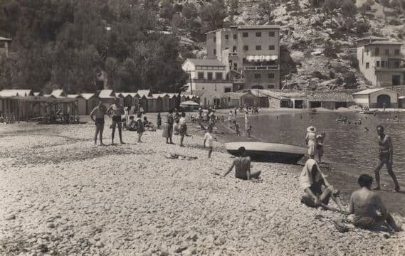 Mallorca Playa De Soller Y Hotel Marbell Real Photo Spanish Postcard