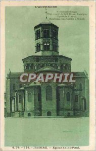 Old Postcard Auvergne Issoire Church of St. Paul