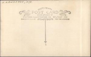 North Lawrence NY Store Crocher & Moomey Block c1910 Real Photo Postcard